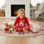 Kids Two Piece Christmas Pajama Set - Long Sleeve Top and Pants