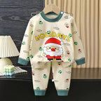 Kids Two Piece Christmas Pajama Set - Long Sleeve Top and Pants