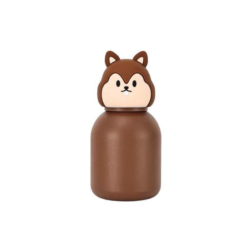 Kids Water Bottle - 3D Animal Lid Vacuum Insulated