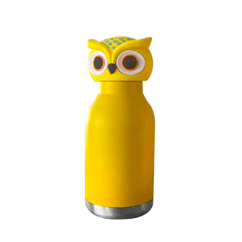 Kids Water Bottle - 3D Animal Lid Vacuum Insulated