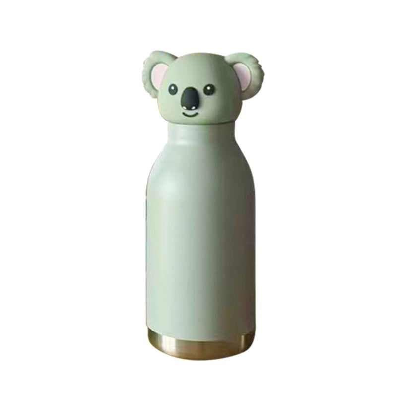 Kids Water Bottle - 3D Animal Lid Vacuum Insulated
