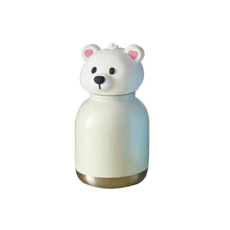 Kids Water Bottle - 3D Animal Lid Vacuum Insulated