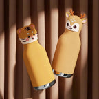 Kids Water Bottle - Vacuum Insulated with Animal Lid