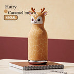 Kids Water Bottle - Vacuum Insulated with Animal Lid