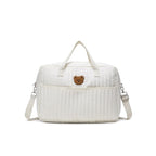 Large Capacity Mommy Tote Bag - Quilted with Embroidery