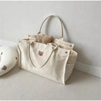 Large Diaper Bag - Bear Embroidery