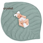 Leaf-Shaped Play Mat - Quilted Cotton Nursery Floor Mat