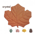 Leaf-Shaped Play Mat - Quilted Cotton Nursery Floor Mat