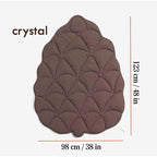 Leaf-Shaped Play Mat - Quilted Cotton Nursery Floor Mat