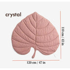 Leaf-Shaped Play Mat - Quilted Cotton Nursery Floor Mat