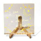 LED Drawing Board Night Light with Reusable Surface