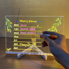 LED Drawing Board with Light-Up Base - Erasable and Reusable