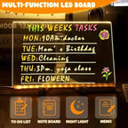 LED Drawing Board with Light-Up Base - Erasable and Reusable