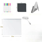 LED Drawing Board with Light-Up Base - Erasable and Reusable