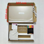 LED Drawing Light Board - Erasable Square Night Light with Stand