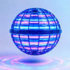 LED Hovering Flying Ball Toy - Spherical Cage Frame with Multicolour Lights