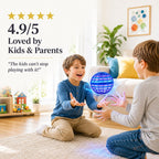 LED Hovering Flying Ball Toy - Spherical Cage Frame with Multicolour Lights