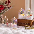 LED Mini Christmas Tree Decoration - Transparent Dome Cover