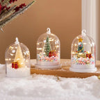 LED Mini Christmas Tree Decoration - Transparent Dome Cover