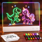 LED Neon Light-Up Drawing Board - 16 Inch with 7 Color Modes