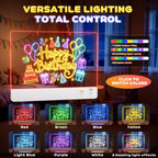 LED Neon Light-Up Drawing Board - 16 Inch with 7 Color Modes