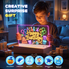 LED Neon Light-Up Drawing Board - 16 Inch with 7 Color Modes