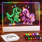 LED Neon Light-Up Drawing Board - 16 Inch with 7 Color Modes