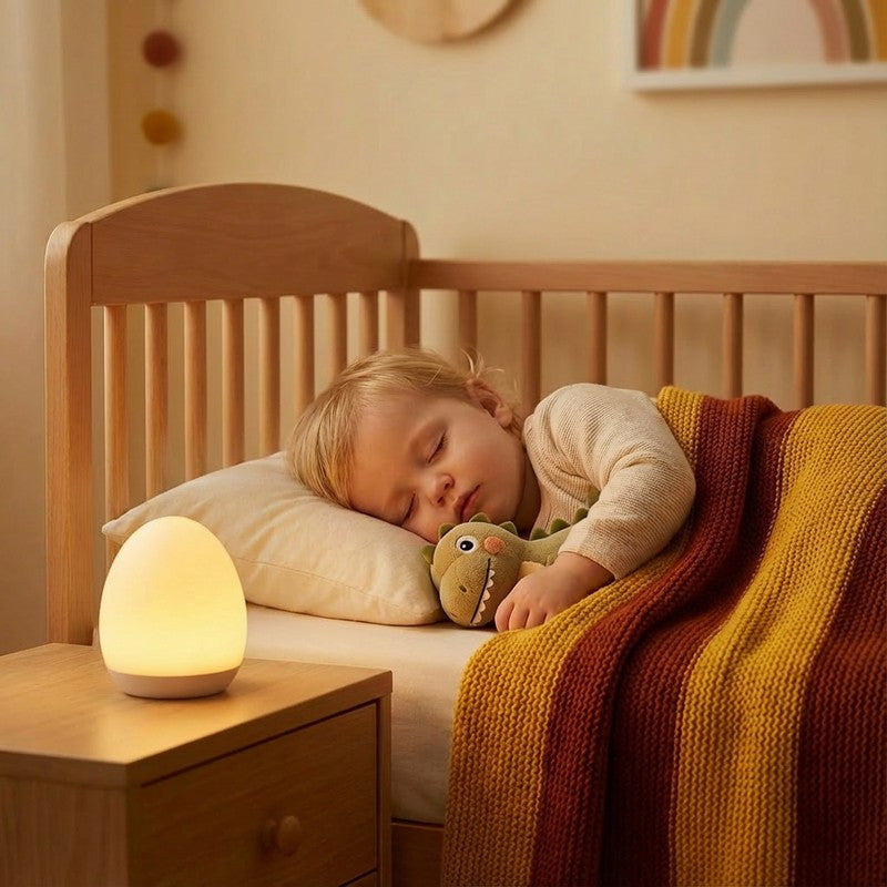 LED Night Light - Egg-Shaped with Touch Control