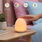 LED Night Light - Egg-Shaped with Touch Control