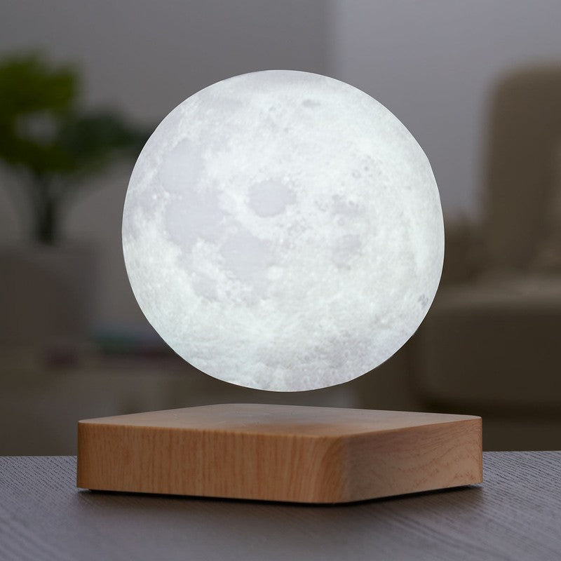 Levitating Moon Lamp with Magnetic Base