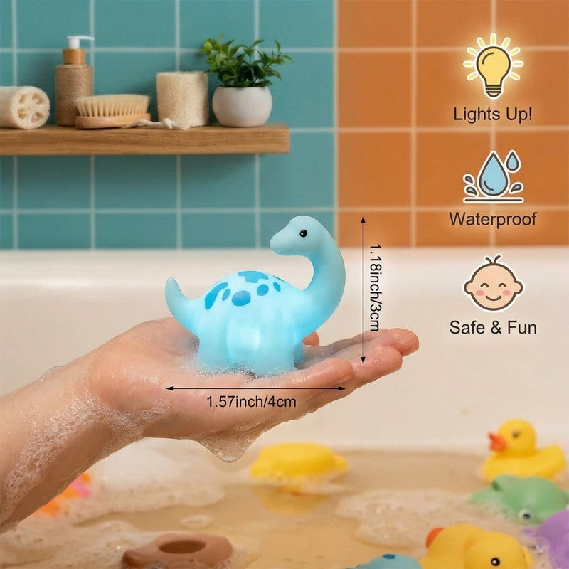 Light-Up Dinosaur Bath Toy Set