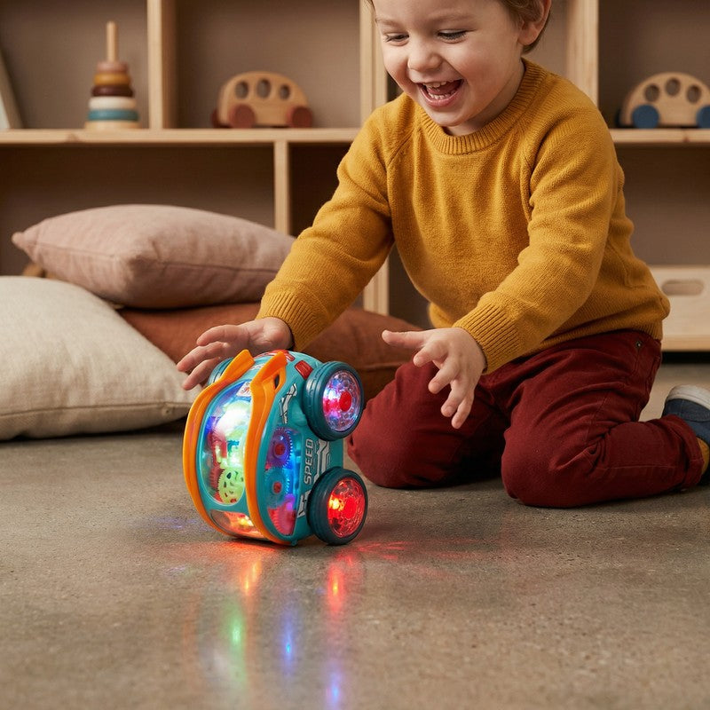 Luminous Somersault Toy Car with LED Lights