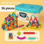 Juego de juguetes magnéticos - varillas y bolas magnéticas
