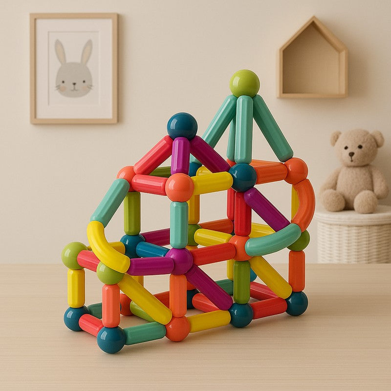 Magnet Toys Set - Magnetic Sticks and Balls
