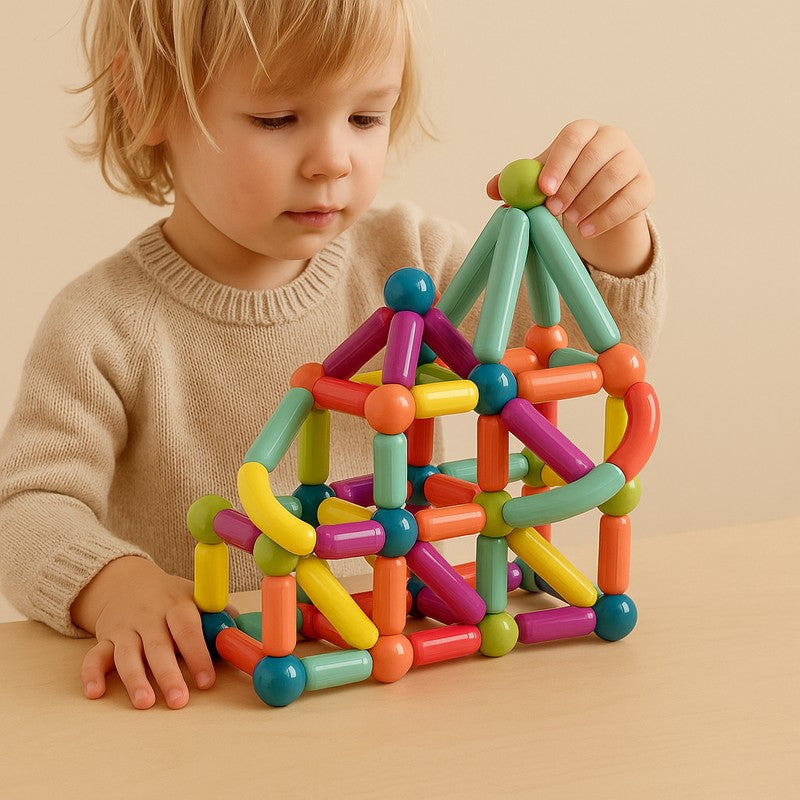 Magnet Toys Set - Magnetic Sticks and Balls