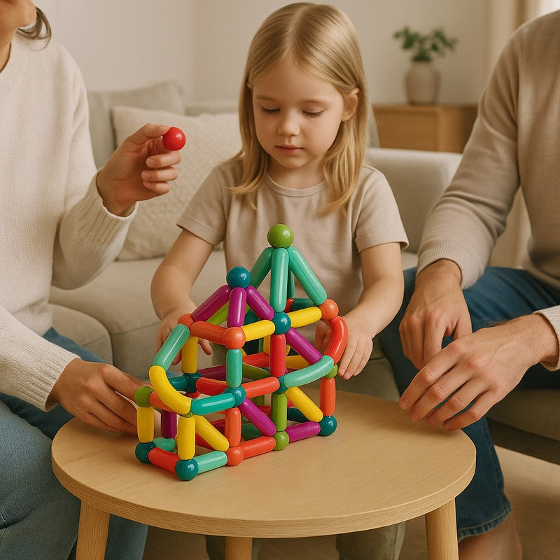 Magnet Toys Set - Magnetic Sticks and Balls