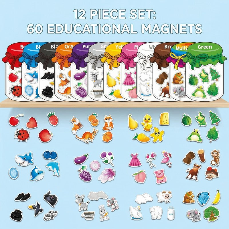 Magnetic Colour Sorting Set for Children - Educational Fridge Toy