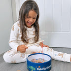 Magnetic Fishing Game Set - 51 Fish Pieces with Rods and Bucket