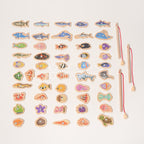 Magnetic Fishing Game Set - 51 Fish Pieces with Rods and Bucket