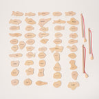 Magnetic Fishing Game Set - 51 Fish Pieces with Rods and Bucket