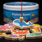 Magnetic Fishing Game Set - 51 Fish Pieces with Rods and Bucket
