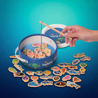 Magnetic Fishing Game Set - 51 Fish Pieces with Rods and Bucket