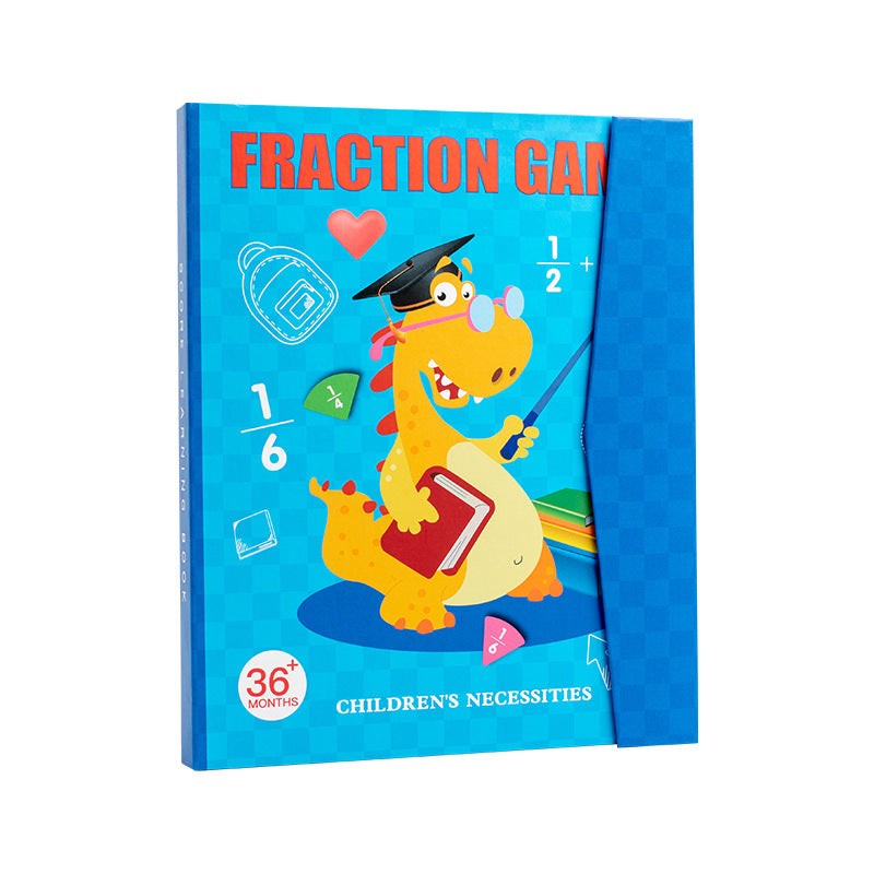 Magnetic Fraction Learning Game - Foldable Board with Whiteboard Surface