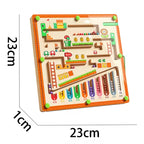 Magnetic Maze Board - Children's Educational Toy with Sorting Slots