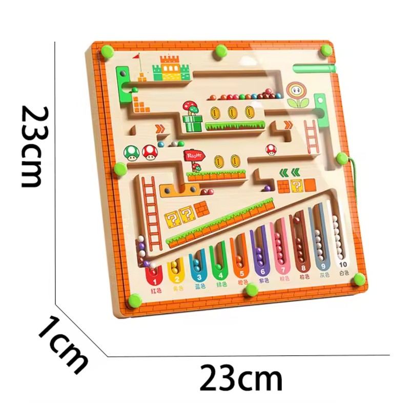 Magnetic Maze Board - Children's Educational Toy with Sorting Slots