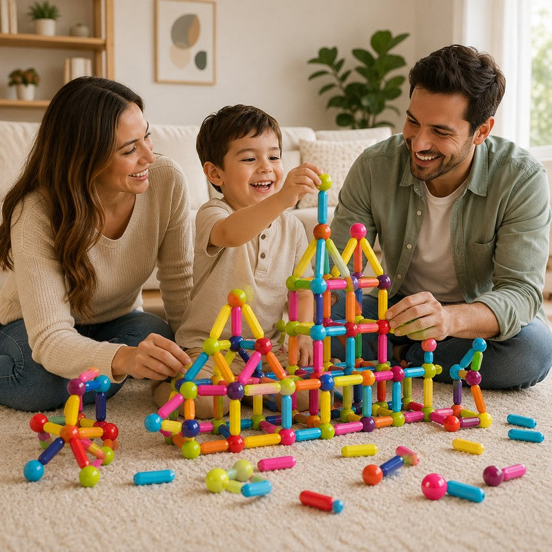 Magnetic Set - Multicolor Rods and Balls