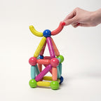 Magnetic Toy Set - 36 Pieces with Straight and Curved Rods