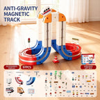 Magnetic Train Track Building Set - Multi-Level Loop Configuration