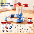 Magnetic Train Track Building Set - Multi-Level Loop Configuration