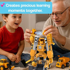 Magnetic Transformer Toy Set - Build 9 Vehicles and a Robot